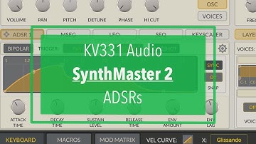 KV331 Audio SynthMaster 2 for iPad - Tutorial Part 4: ADSRs