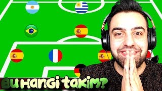 EFSANE FUTBOL BULMACASI ! TAKIMLARI ÜLKELERDEN TANI !
