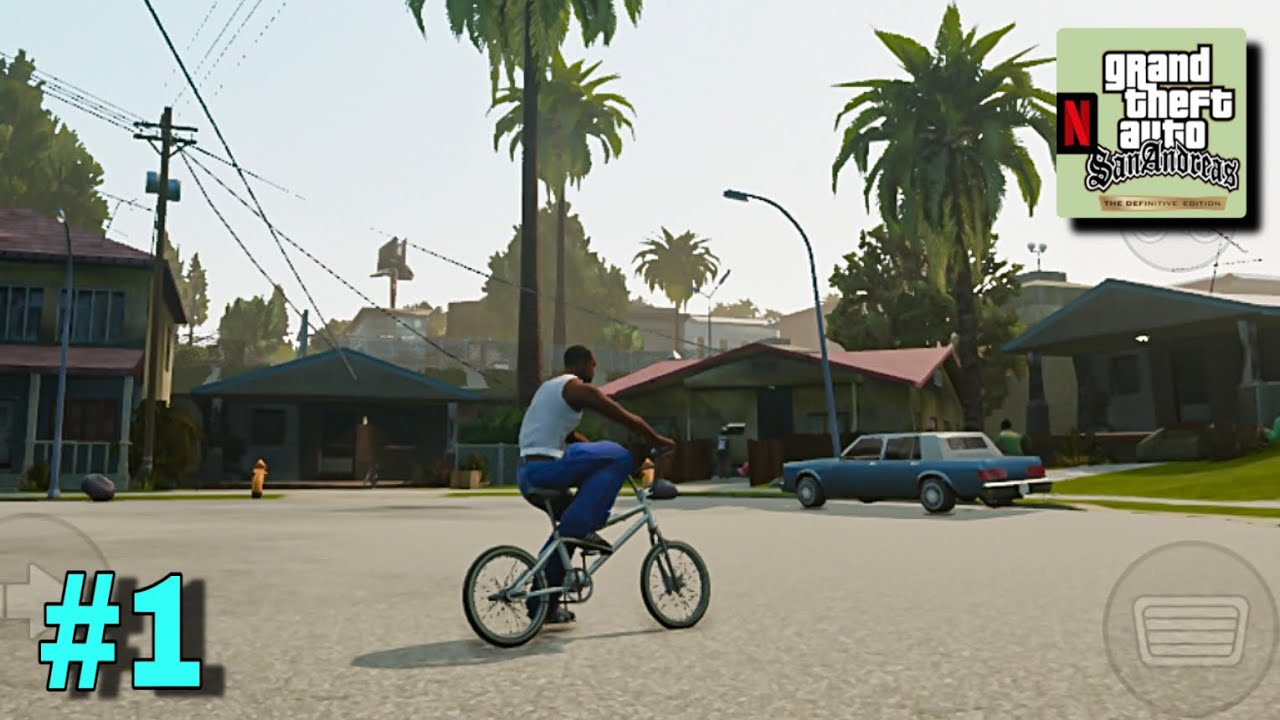 First Day in GTA San Andreas Definitive Edition Netflix Gameplay - Part ...