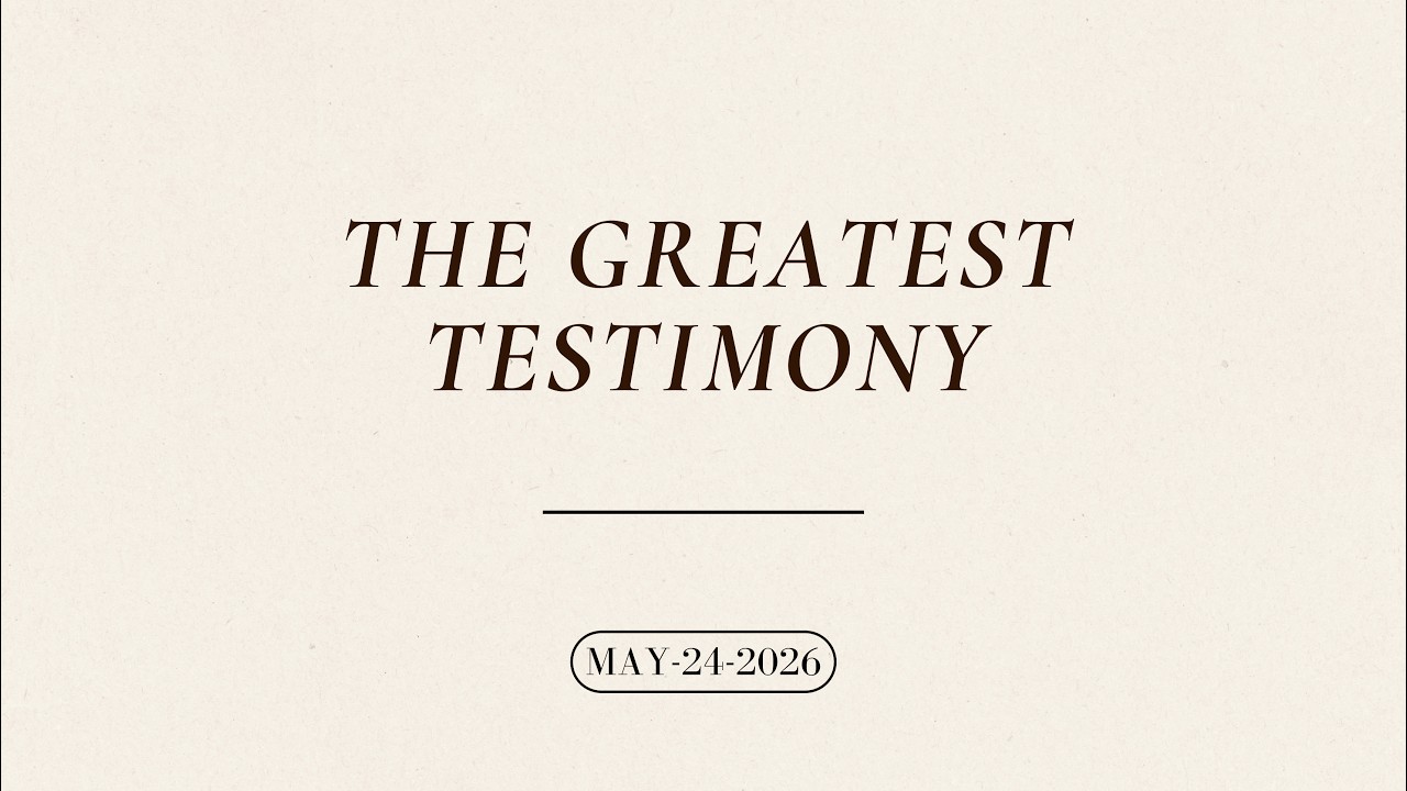 The Greatest Testimony IV (Audio) | John 12:12-22 | Pastor David Oluwadara