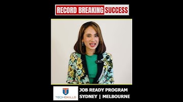Record Breaking Success #techskills #jobreadyprogram #foryou #australia #shorts #viral #itcareer