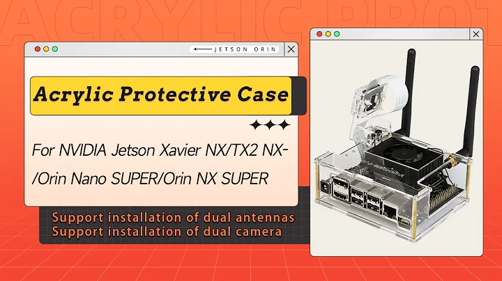 Acrylic Protective Case for NVIDIA Jetson Xavier NX/TX2 NX/Orin Nano SUPER/Orin NX SUPER