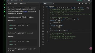 LeetCode #16 | Median of Two Sorted Arrays  | Java ile Algoritma Çözümleri