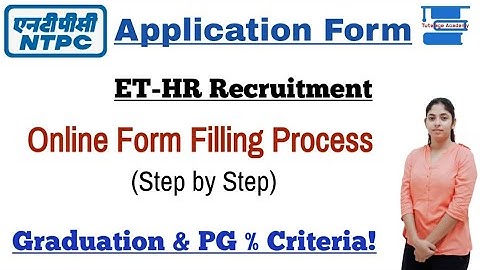 NTPC ET HR Online Application form filling process||How to apply NTPC ET HR Online form||