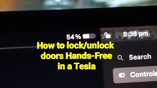 How to unlock or lock doors while picking up passengers in a Tesla screenshot 4