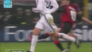 ЛЧ 2002-2003 2-й групповой раунд 1 тур  Милан Реал  фрагменты