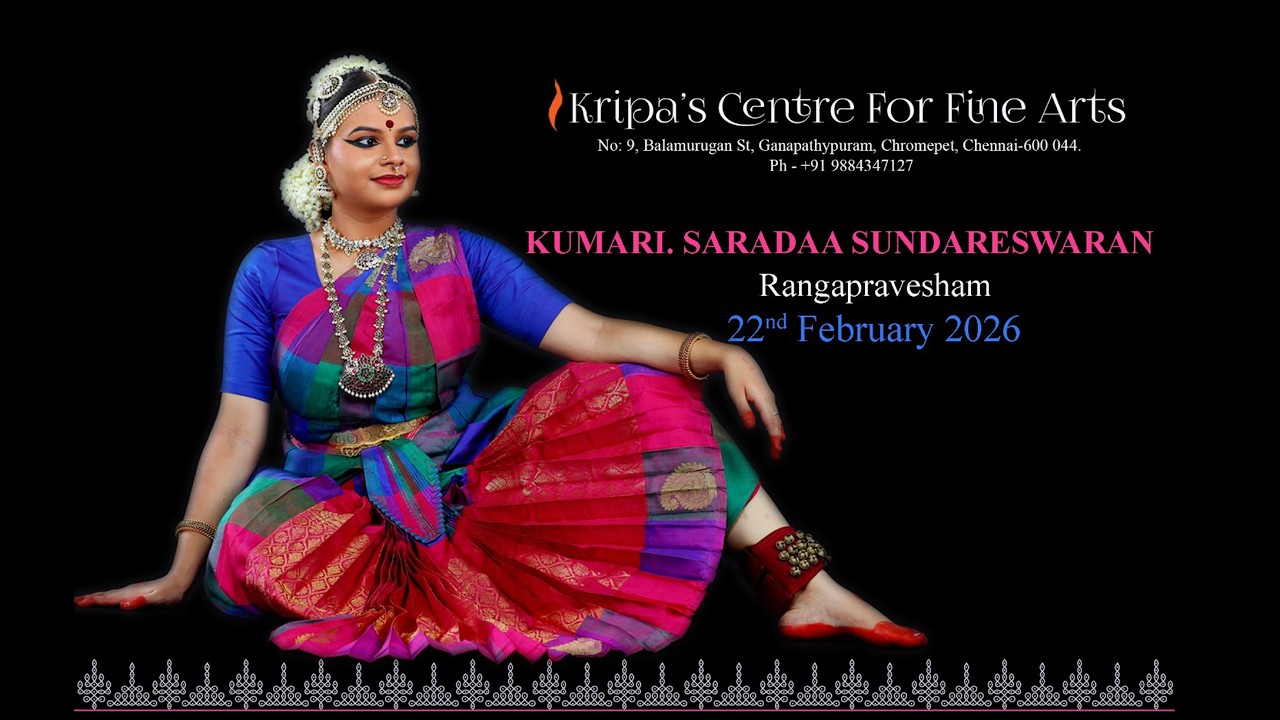 BHARATANATYA RANGAPRAVESHAM of their daughter  Kumari. Saradaa Sundareswaran