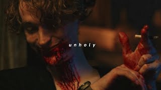 sam smith ft kim petras - unholy (sped up/reverb) Resimi