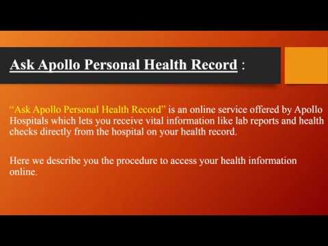 Apollo Hospitals Ask Apollo Personal Health Record : apolloprism.com