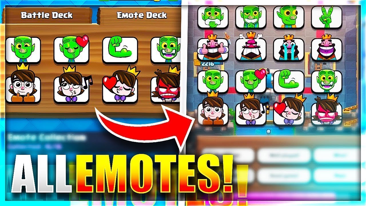 All 142 Emotes in Clash Royale! With the Rarest Emotes in the Game