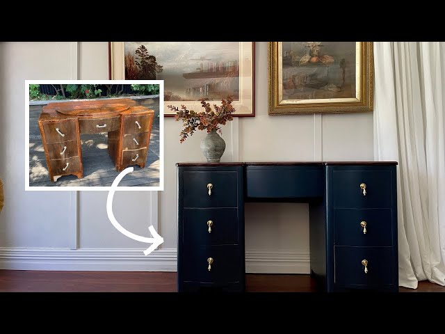 Vintage Dressing Table Makeover - YouTube