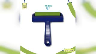 Overview: 4-Inch Gel Press Rubber Brayer - for Printmaking, Scrapbooking, Paper Crafts, Home Dec...