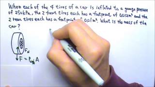 AP Physics 1: Fluid Mechanics 4: Tire Pressure and Tire Footprint Problem
