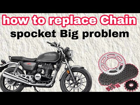 Honda highness Cb 350 how to replace chain ⛓️ sprocket