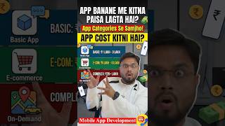 App Development Cost Categories Samjho! 🛠️ #shorts