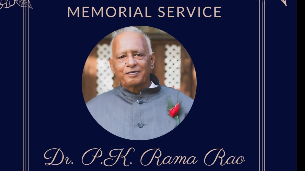 D Rama Rao Memorial Service for the late Dr. P.K RAMA RAO aka Dr. Ram of Windward ...