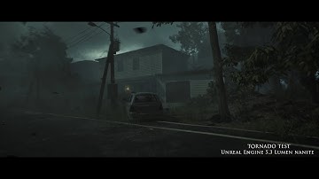 Testing Tornado wind with Quixel trees Unreal Engine 5.3 Lumen Nanite