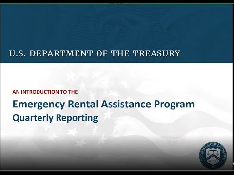 WEBINAR: Emergency Rental Assistance (ERA) Program: Quarterly Reporting for Tribal Governments