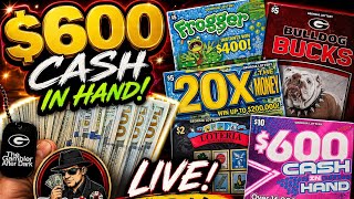 600 Cash in Hand Bulldog Bucks Frogger Loterias