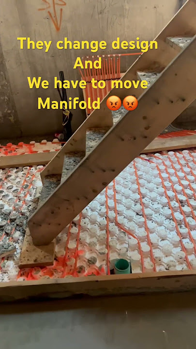Infloor heating manifold #heating #plumbing #bestlaserlevel #construction #plumbers #laserlevel