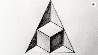 Easy 3D Illusion Drawing | Step By Step | Tutorial |