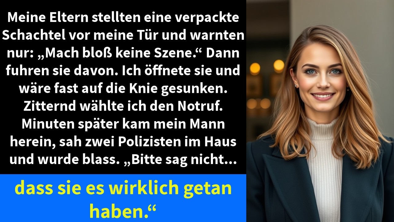 Ich kam nach Hause, müde von einem normalen Donnerstagabend, als die silberne Limousine meiner Eltern am Straßenrand stand – sie stiegen nicht aus, winkten nicht. Sie warteten nur, bis ich den...
