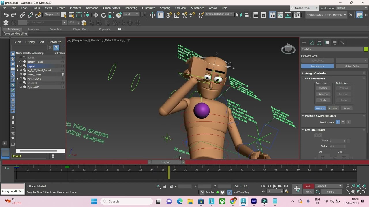 3Ds Max -  Props animation