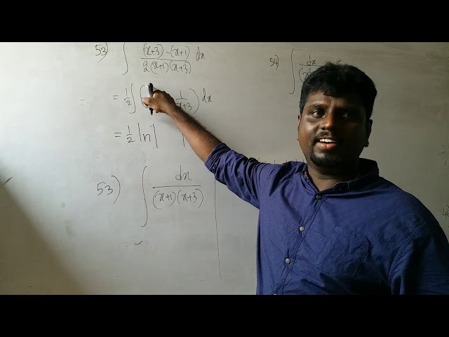 Integration using partial fractions by Rtn.A.Harishan sir class=