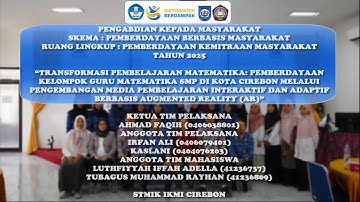 Video Kegiatan Pengabdian Kepada Masyarakat Hibah DPPM Kemendiktisaintek Tahun 2025