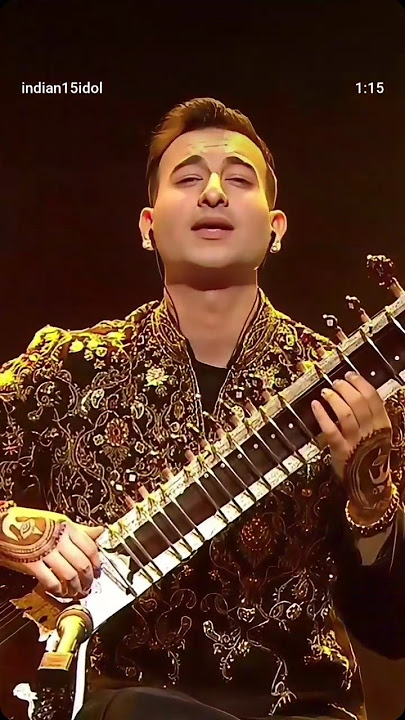 Indian idol playing sitar @Rishabsmusic dhim ta dhim #music #sitarmusic #indianidol13