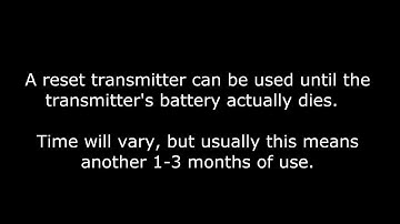Dexcom G5 and G6 transmitters reset