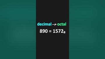 Convert decimal to octal EASY!  #coding #programming #computerscience