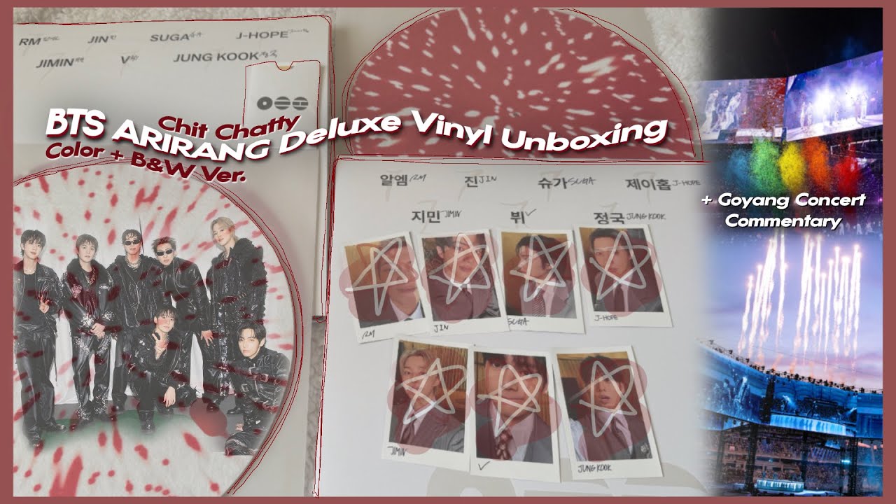 BTS ARIRANG アルバム Deluxe Vinyl Color Ver. UNBOXING] BTS ARIRANG Deluxe Vinyl (Color + B&W Ver.) + ARIRANG in