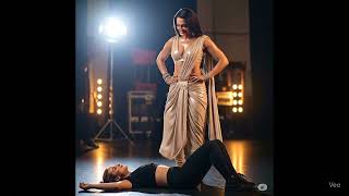 Telugu Woman S Dominant Victory Pose 1