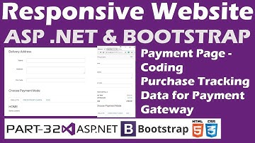 Responsive Website-ASP.NET&Bootstrap-Part 32-Online Shopping Site-Payment Page-Purchase Tracking