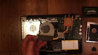 Разборка/disassembly и модернизация/Upgrade/чистка ноутбука ASUS R558U с комментариями