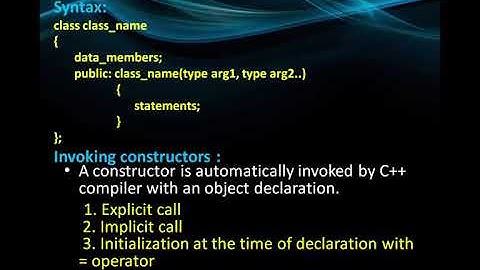 Parameterised Constructor(Explicit Call)