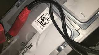 BMW 316i AGM 2013 battery installed VARTA