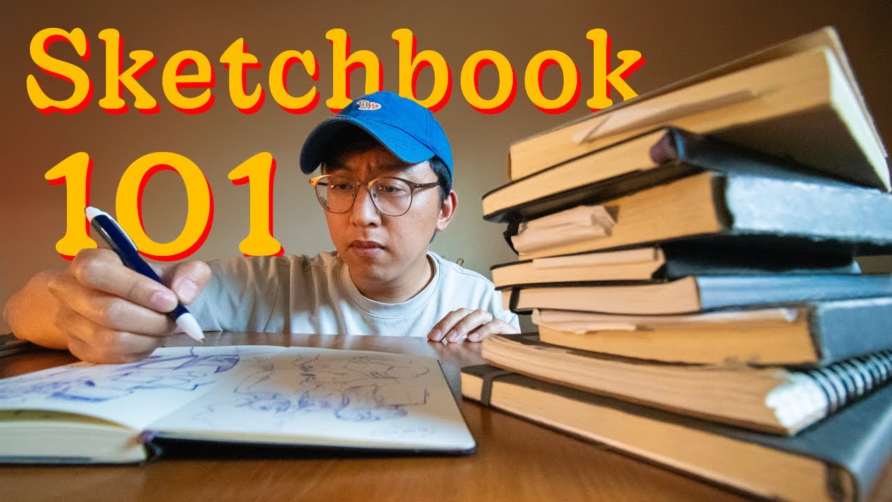 How to finish a sketchbook. - YouTube