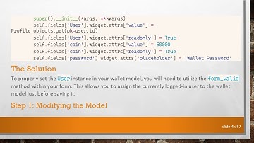 How to Set User Instance in Django Model with Forms