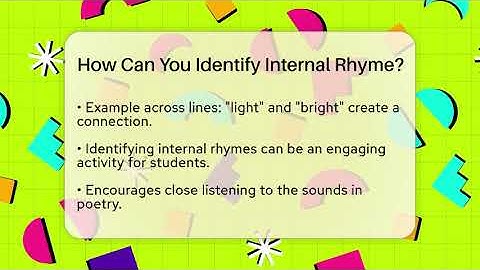 How Can You Identify Internal Rhyme? - The Prose Path