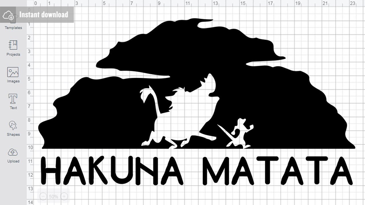 Hakuna Matata SVG Free Cutting Files for Cricut Silhouette - YouTube