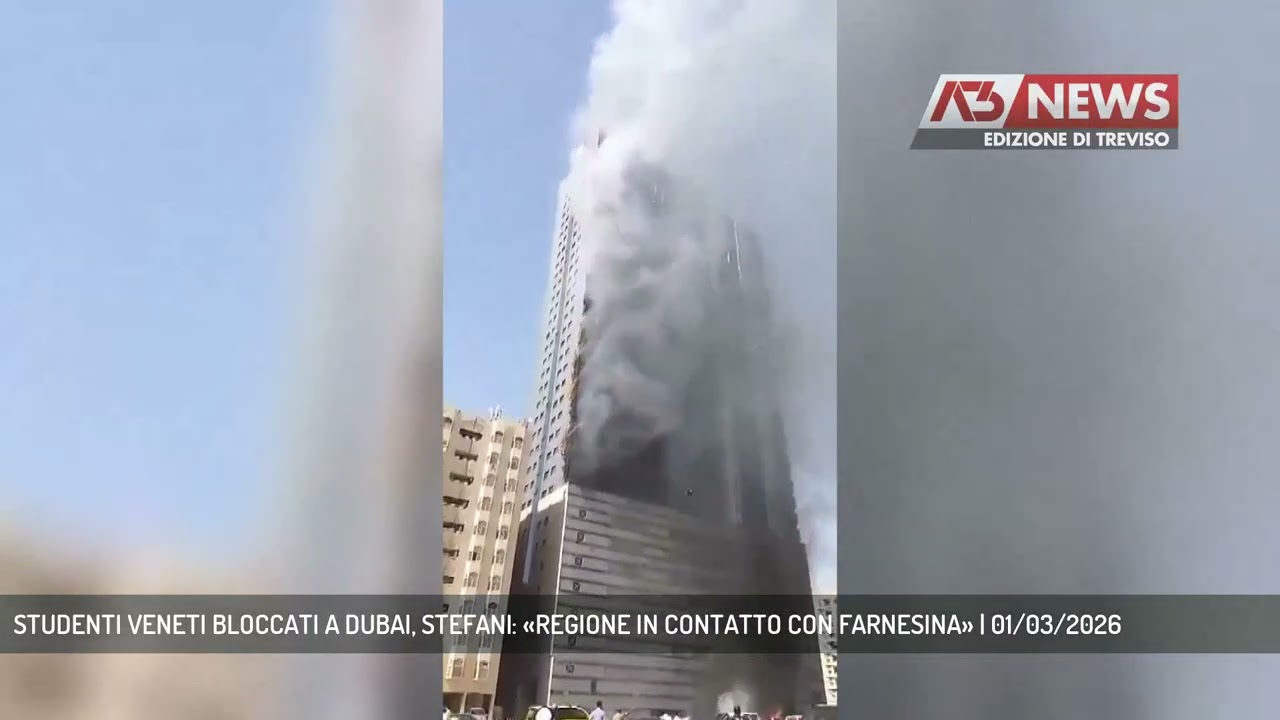STUDENTI VENETI BLOCCATI A DUBAI, STEFANI: «REGIONE IN CONTATTO CON FARNESINA» | 01/03/2026