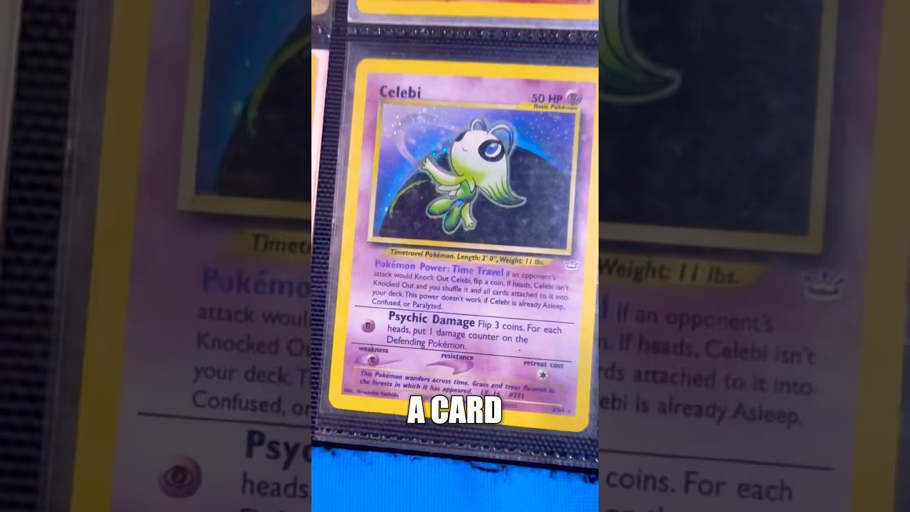 are base set 2 cards rare Pokemon - Celebi CGA 9.5 Miracle Twins 003/094 Holo Japanese Card main image 1