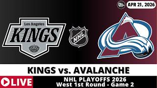 COLORADO AVALANCHE VS LOS ANGELES KINGS 🏒 NHL Playoffs Game Score Radio Play-by-Play