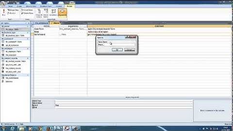 How to create macros in Access - Tutorial 10  Advanced macros