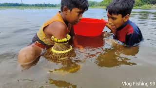 Best Polo Fishing Smart 2 Boy Catch Fish With Bamboo Tools Poloamazing Village Fishing Video