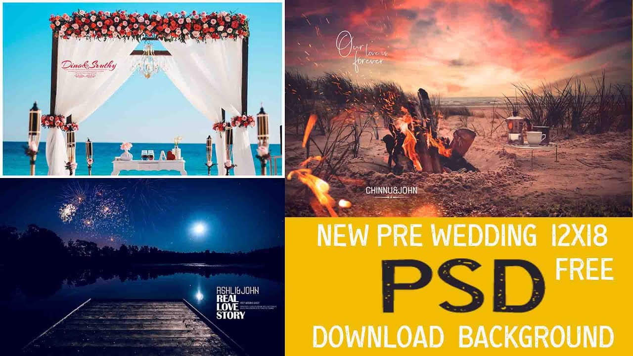 Download 12X18 Pre Wedding PSD Template 2023