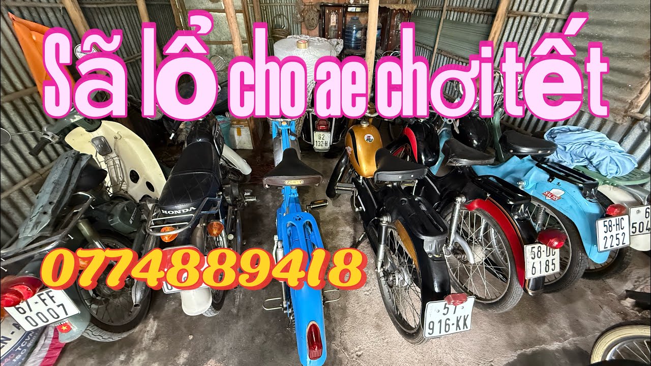 Sã lổ dàn xe cổ sachs,Mobylette cho ae chơi Tết (0774889418)