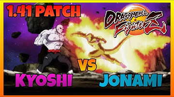 DBFZ 1.41 - KYOSHI vs JONAMI gameplays (Jiren, Android 16, Krillin vs SSJ Goku, Frieza, Piccolo)